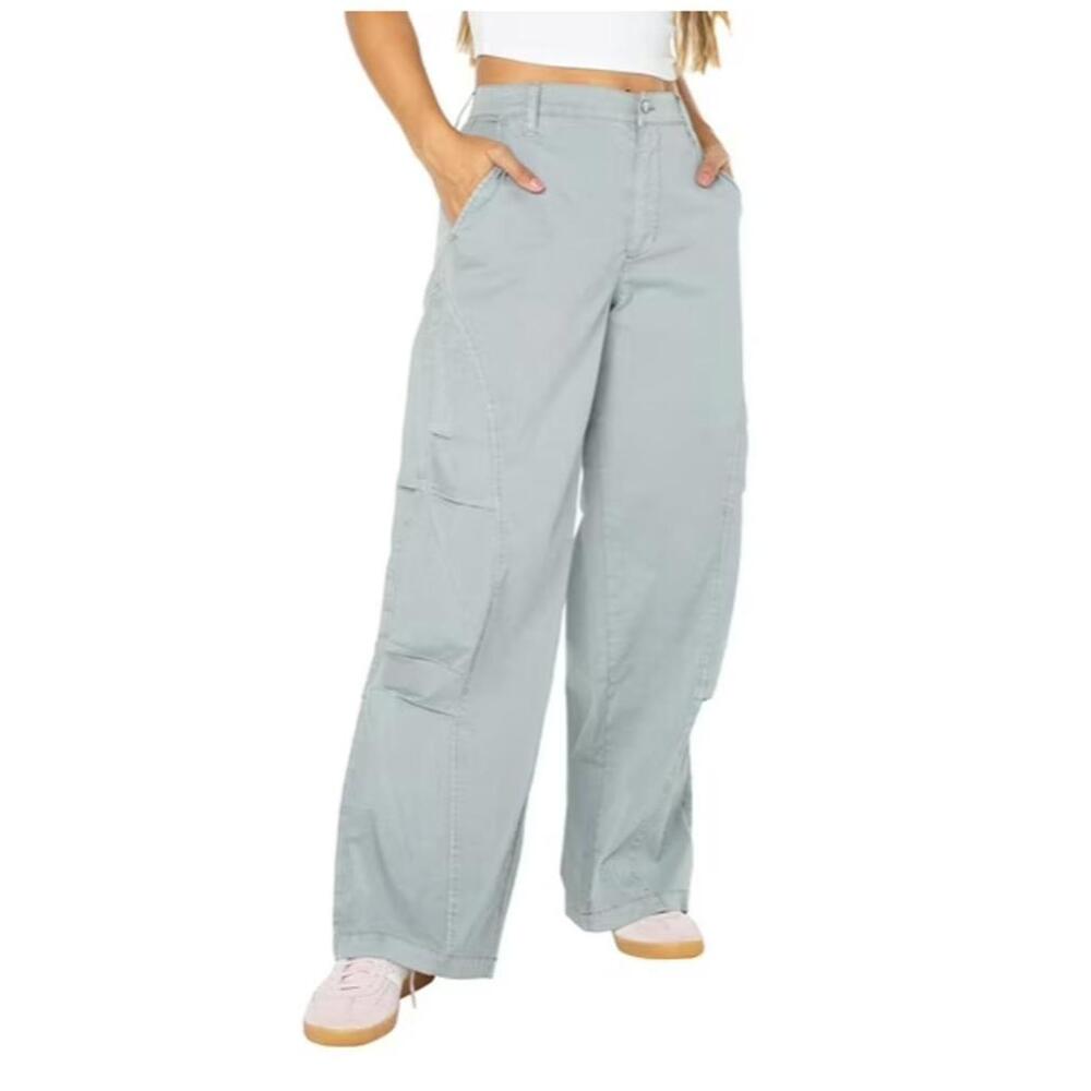 CELEBRITY PINK JUNIORS WIDE-LEG ZIPPERED CARGO PANTS - Size - 13